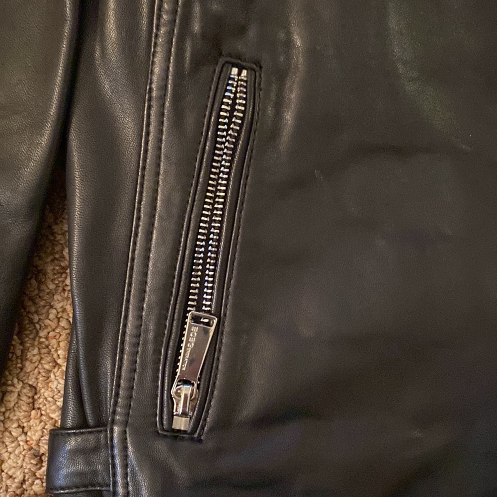 Bcbg Generation Black Leather Jacket In Small - image 3